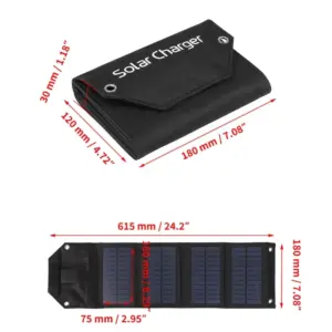Portable solar charger 60W – Foldable Outdoor Solar Panel for Camping & Travel