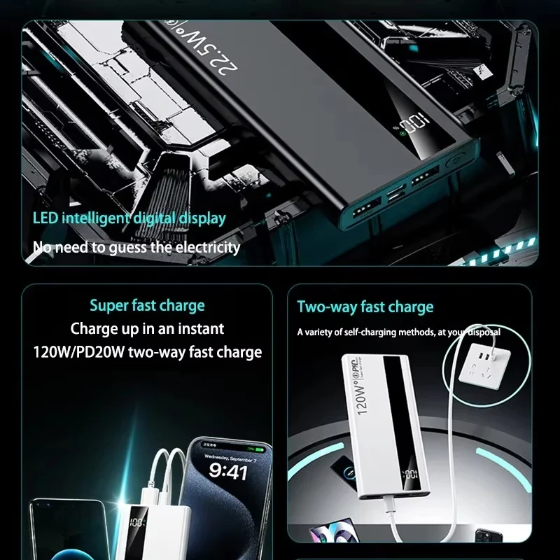 Xiaomi 10000mAh power bank 120W – Airline-Safe Ultra-Fast Portable Charger - Image 3