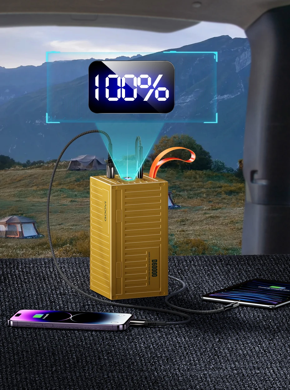 60000mAh Power Bank – Powerful QOOVI Portable Fast Charger (222Wh) - Image 8