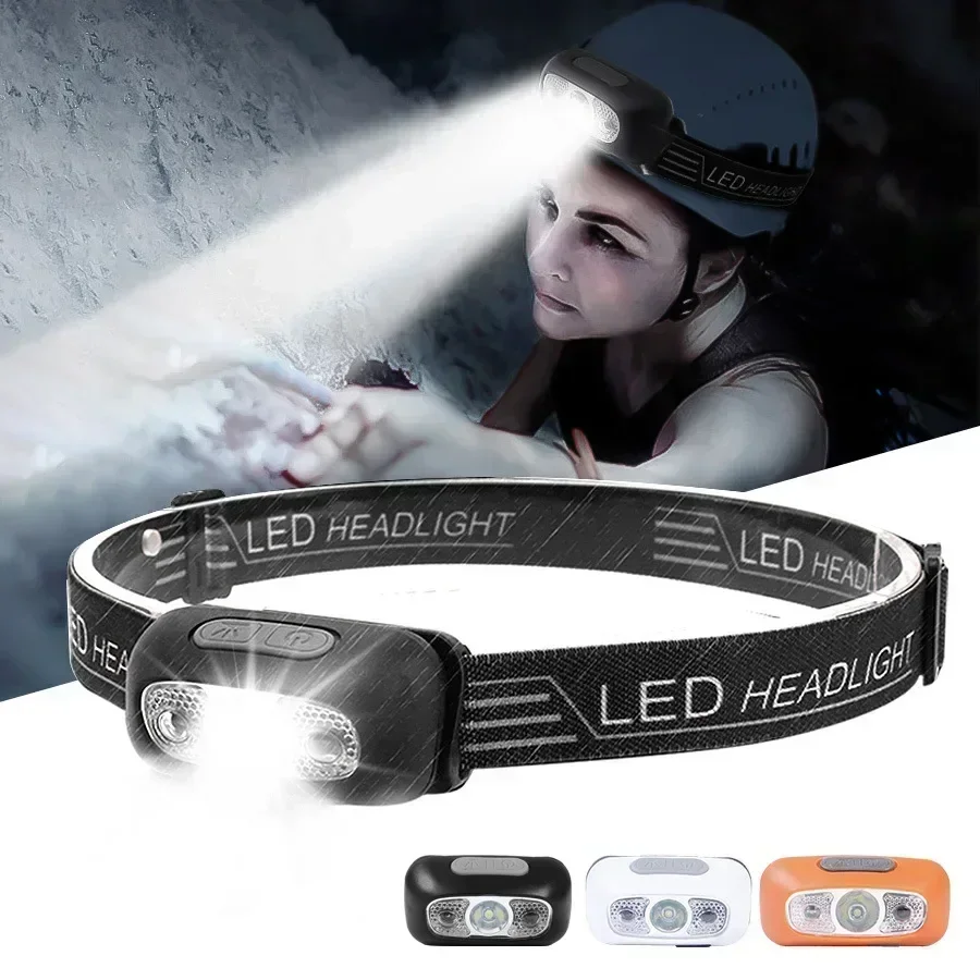 Rechargeable LED headlamp – Waterproof Sensor-Mode Outdoor Light