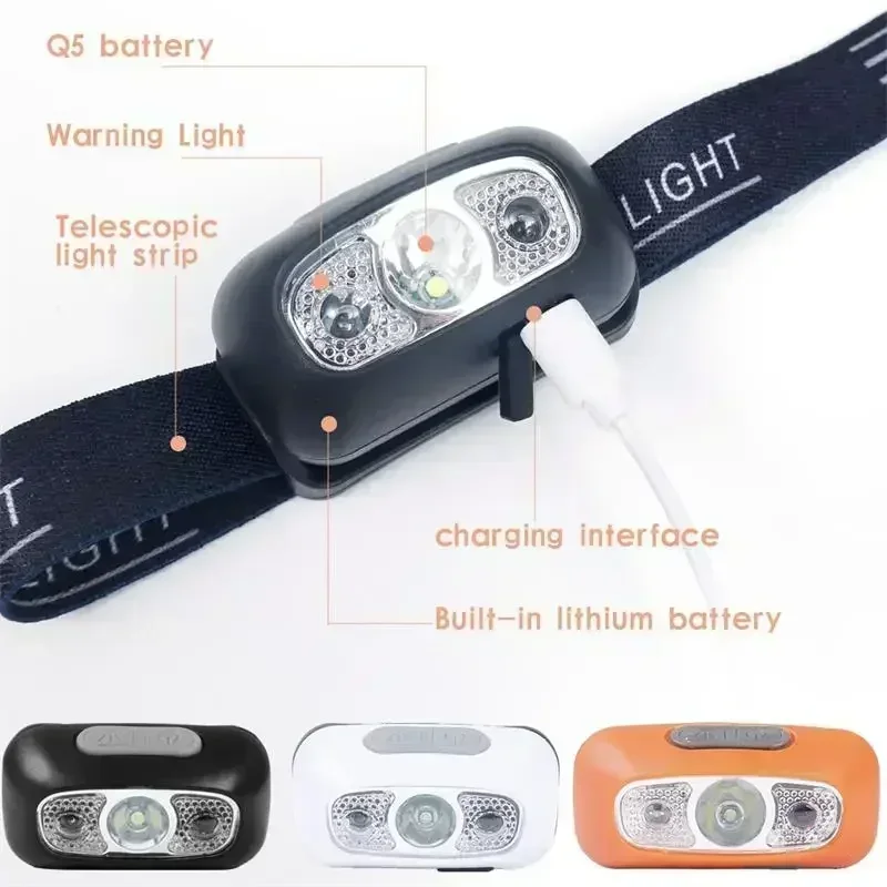 Rechargeable LED headlamp – Waterproof Sensor-Mode Outdoor Light - Image 3